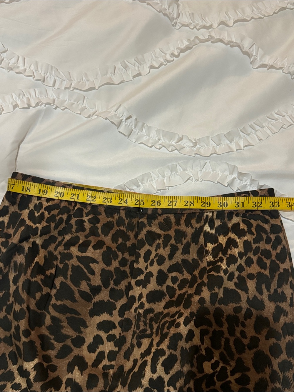 MICHAEL Michael Kors Leopard-Print Pencil Skirt in Brown and Black - Picture 7 of 8